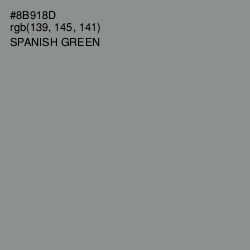 #8B918D - Spanish Green Color Image